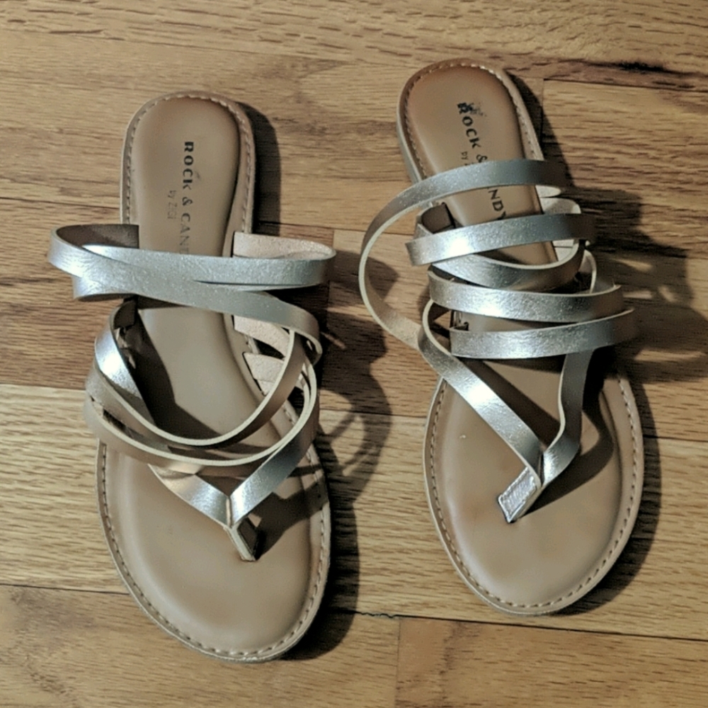 4 for $20🏷 Rock & Candy Gold Sandals